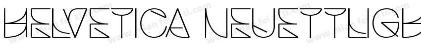 Helvetica NeueTTLight字体转换